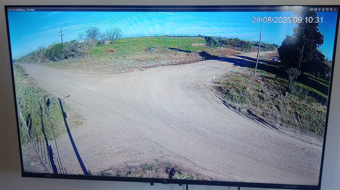 La nueva cámara de video vigilancia se encuentra activa.