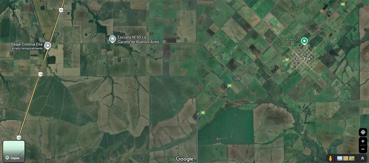 La cámara pertenecía al Puesto de Control ubicado en la intersección de Ruta 42 y Ruta “J”.